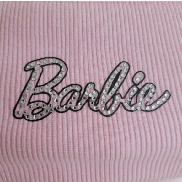 Barbie x Forever 21 Studded Ribbed Halter Top - Size S - Picture 5 of 8